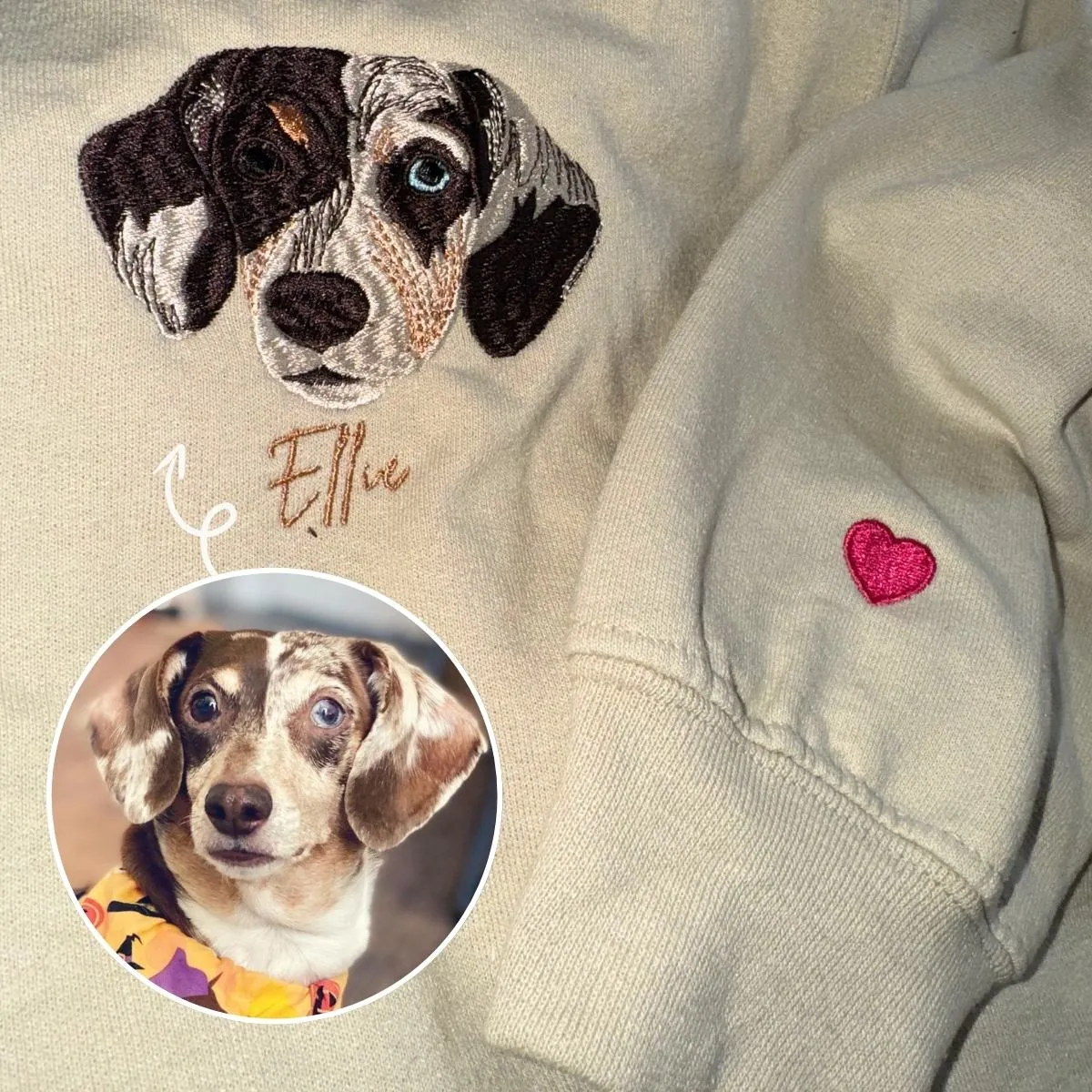 American Bulldog Sweatshirt or Hoodie, Custom Embroidered Gift from Photo Name