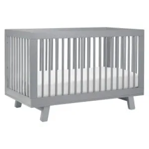 Babyletto Hudson 3-in-1 Convertible Crib with Toddler Conversion Kit - Grey