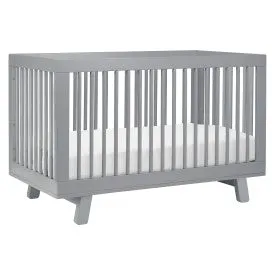 Babyletto Hudson 3-in-1 Convertible Crib with Toddler Conversion Kit - Grey